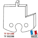 Jeu de 2 fers profilés hauteur 50mm