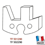 Jeu de 2 fers profilés hauteur 50mm