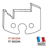 Jeu de 2 fers profilés hauteur 50mm