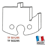 Jeu de 2 fers profilés hauteur 50mm