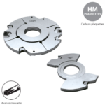 Porte outils à rainer diamètre 160 complémentaire épaisseur 10  
Alésage 50 Leman