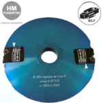 Porte outils multi-tenons diamètre 280/320mm Alésage 50 leman
Livré avec cartouches Z=2  V= 1+1