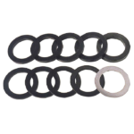 Jeu de 10 bagues de 1à 10/10 10ème par 10ème 
Diamètre 45 Leman