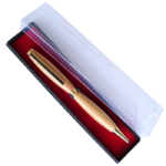 Ecrin plastique transparent et fond en feutrine pour 1 stylo