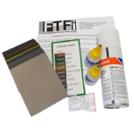 Kit spécial finition à la colle cyanoacrylate pour stylos. Livré avec notice d'application