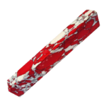 Carrelet de pierre reconstituée Jaspe rouge et blanc19 x 19 x 130mm