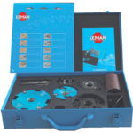 Coffret spécial combiné à bois Le Maximum Leman. Toupillage - Mortaisage - Sciage - Calibrage - Profilage- Tenonnage - Rainurage - Ponçage