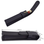 Etui en simili cuir noir pour stylo