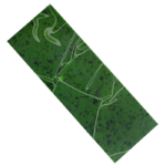 Plaquette acrylique vert/ ligne vert clair 120 x 40 x 6