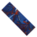 Plaquette acrylique bleu filet rouge et blanc 120 x 40 x 9 mm