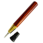 Embout de canne doré + pique inox