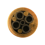 Rivet mosaïc diamètre 5 x 95mm laiton / laiton Noir 
RUPTURE DE STOCK