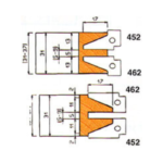 Jeu de 2 plaquettes profil 462 Leman
