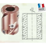 Porte outils à calibrer Le Ravageur à 12 plaquettes
Diam 62 x 80 x Al30