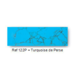Plaquette en pierre reconstituée 
105 x 35 x 5mm environ "Turquoise de Perse" 
RUPTURE DE STOCK