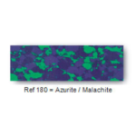 Plaquette en pierre reconstituée 
105 x 35 x 5mm environ "Azurite / Malachite"