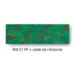 Plaquette en pierre reconstituée 
105 x 35 x 5mm environ "Jade de l'Arizona"
RUPTURE DE STOCK