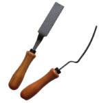 Râpe fer à repasser cintrée largeur 20mm piqure 10 
Avec manche