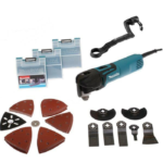 Découpeur-Ponceur Makita TM3010CX3J - 320 W
+ 8 accessoires et 50 abrasifs