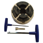 Mandrin Vicmarc VM120 M33 à 4 mors à serrage concentrique par clé unique.