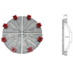 Plateau de reprise diamètre 220mm Vicmarc à taquets PVC pour VM90 / VM100 -