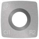 Plaquette carbure radius Ci1-R2-1600 Easy Wood