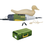 Ciseau à bois electrique 50W 10000 coups/mn avec 3 couteaux en U, v et plat