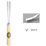 Burin courbé 60° Kirschen modèle 3142 coupe n°41 largeur 2 à 10 mm