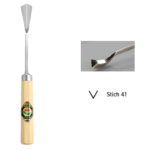 Burin coudé 60° Kirschen modèle 3144 coupe n°41 largeur 20 mm.