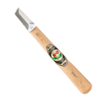 Couteau de sculpteur avec lame droite et tranchant trilatéral.