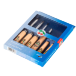 Jeu de 6 outils de sculpteur sur carton comprenant n° 3 ciseaux et 3 couteaux