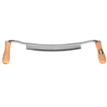 Plane pour tonneliers, courbée avec 2 manches en bois250mm