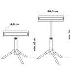 Servante d’atelier à rouleau et billes LEMAN – Hauteur réglable – Image 2