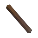Ebauche de poignée d'arc en bois de Bannia (Swartzia Bannia) 50 x 50 x 450mm