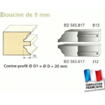 Jeu de 2 couteaux profilés Contre-profils
Doucine de 9mm inférieur
Le Ravageur