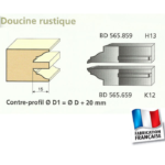 Jeu de 2 couteaux profilés Contre-profils
Doucine rustique supérieur
Le Ravageur