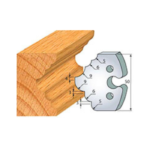 Jeu de 2 fers 1/4 de rond + congé N°279
Isocèle