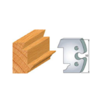 Jeu de 2 fers Calibrage extérieur profil doucine N°294