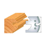 Jeu de 2 fers profilage intérieur ouvrant profil doucine N°296
Isocèle