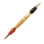 Mécanisme de stylo à bille 7mm avec écriture des deux cotés Dominique - Doré.