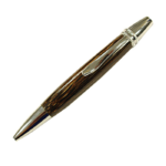 Mécanisme de stylo à bille 9,5 mm modèle "Justine" - Chromé brillant.