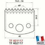 Jeu de 2 fers profilés hauteur 40mm
Epaisseur 4mm - Qualité HL
Le Ravageur