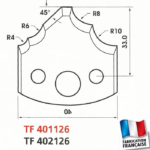 Jeu de 2 contre-fers profilés hauteur 40mm
Epaisseur 4mm - Qualité HL
Le Ravageur