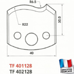 Jeu de 2 contre-fers profilés hauteur 40mm
Epaisseur 4mm - Qualité HL
Le Ravageur