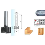 Mèche d’affleureuse à plaquettes réversibles Leman Ø 19 mm – Queue de 6 mm