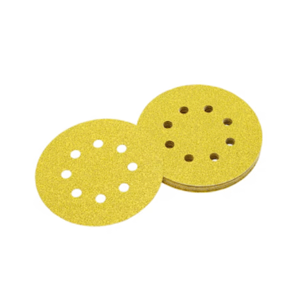 Boite de 10 disques abrasifs velcros Ø 125 grain 60 8 trous Dewalt