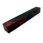Carrelet hybride FTFI résine rouge et ébène du Gabon 22 x 22 x 150 mm