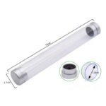 Ecrin plastique transparent rond - 1 stylo